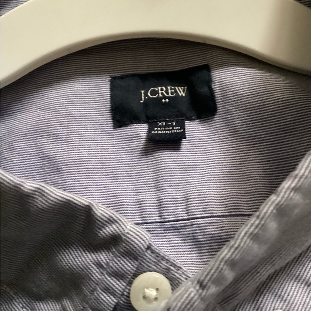 J Crew Slim blue shirt 100% cotton. Size XL-T